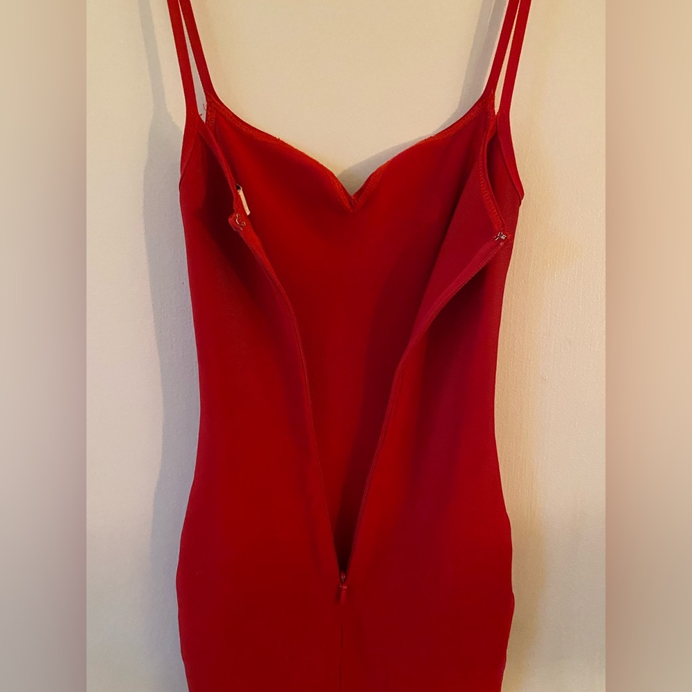Red cocktail dress from house of cb